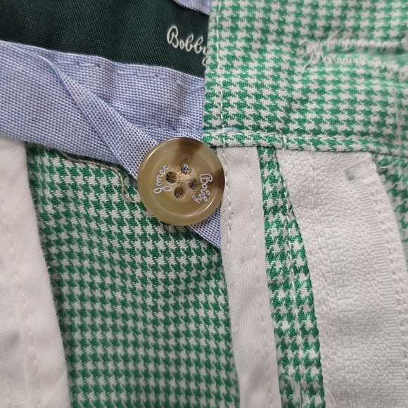 Bobby Jones Mens 38 Mint Checkered Flat Front Shorts - Picture 7 of 10